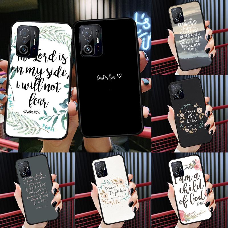 Bible Verse Quotes Case For Xiaomi POCO X7 X6 Pro X3 X5 M6 F3 F5 F6 Pro 11T 12T 13T 14T Pro 13 14 Ultra Cover