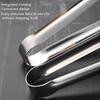 Stainless Steel Grill Tongs Food Clip BBQ Steak Clip Bread Tong Cooking Utensils Party Non-Slip Kitchen Gadgets Accessories Home