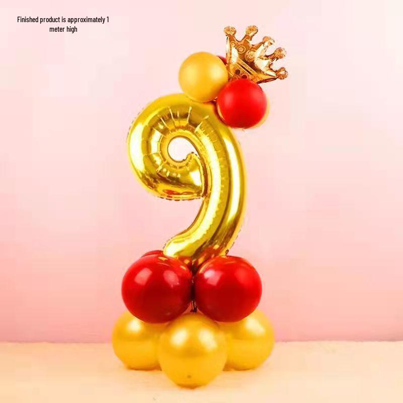 Złote Balony z Cyframi na Urodziny i Imprezy