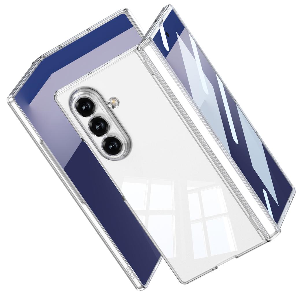 GKK Για Samsung Galaxy Z Fold7 5G Θήκη Μαγνητική Προστασία Άρθρωσης Σκληρό PC Διαφανής Κάλυμμα Τηλεφώνου