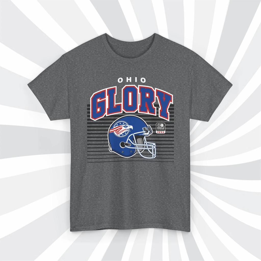 Ohio Glory 1992 WLAF Vintage Football Helmet T shirt
