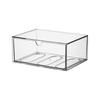 Transparenter Acryl-Schreibtisch-Schubladenorganizer - Staubdichte Schreibwaren-Aufbewahrungsbox mit freien Kombinationsmöglichkeiten