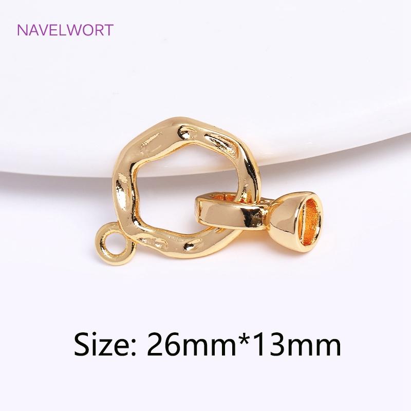 

Trendy 18K Gold Plated Round Pearl Clasp Connector For Bracelet Necklace Making Supplies DIY Jewelry Accessories Wholesale 1 piece