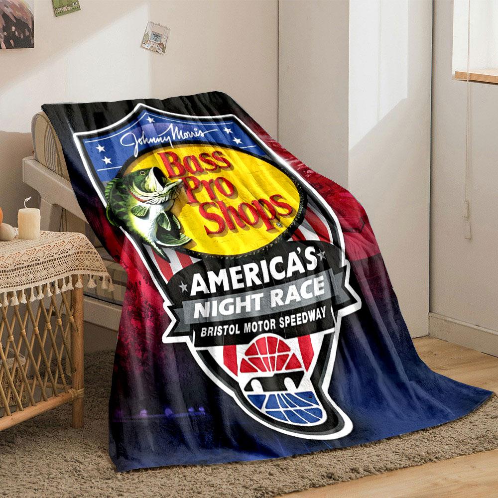 Johnny Morris Bass Pro Shops Blanket Printed Blanket for Living Room Bed Couch Lunch Break Soft Cozy Blanket for Friend's Festival Gift