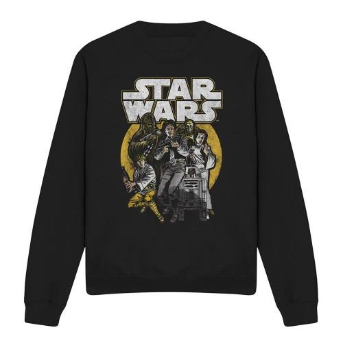 Star Wars Unisex Adult Retro Group Sweatshirt