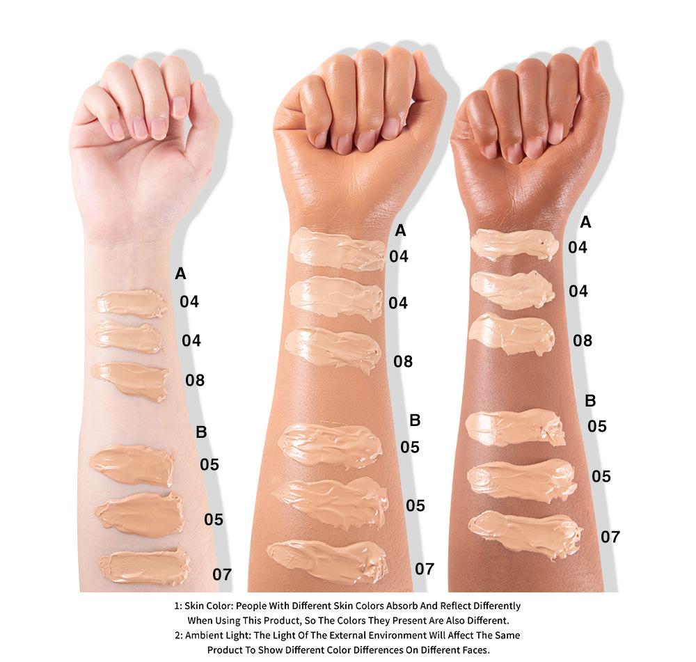 JULYSTAR Liquid Foundation Set Soft Matte Long Wear Waterproof Oil-Controlling Naturally Flawless Concealer Face Makeup Cosmetics with Beauty Sponge
