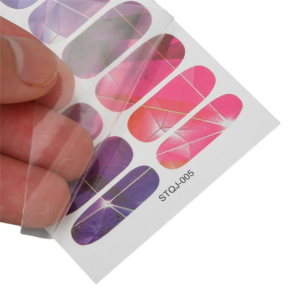 6 Φύλλα Αυτοκόλλητα Nail Art Vintage Πλήρους Κάλυψης Αυτοκόλλητα Νυχιών Μεταφοράς Νερού για Γυναίκες Παιδιά Κορίτσια