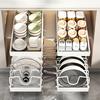 Pots and Pans Organizer Under Cabinet, Pull-out Pots and Pans Organizer, Cabinet Holder, Sliding type Pots and Pans Storage