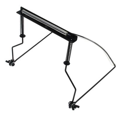 Verstellbarer Metall-Mundharmonika-Halsständer, 10-Loch Anti-Kratz-Halter für freihändiges Spielen, Pro-Halsständer-Zubehör für Musiker