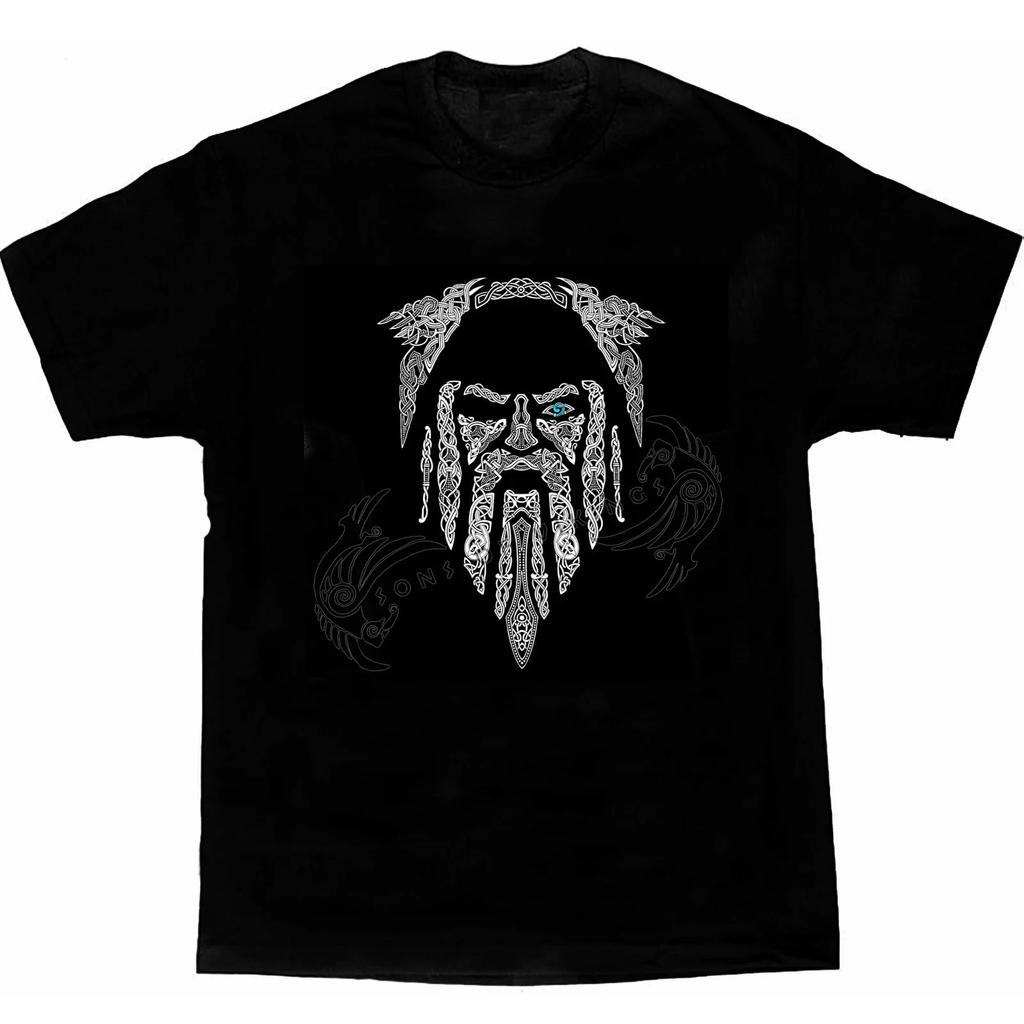 Novel Eye of Odin Norse God Odin Printed TShirt 100 Cotton ONeck Summer Short Sleeve Casual Mens Tshirt Size S3XL