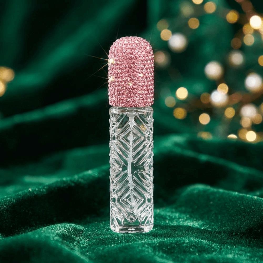 12ml Glass Perfume Atomizer Creative Rhinestone Oil Diffuser Bottle  Travel Supply