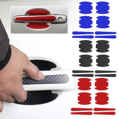 8X Universal Fashion Styling Car Door Handle Bowl Anti Scratch Sticker Protector Cover Accessories Trims Car Interior Stickers