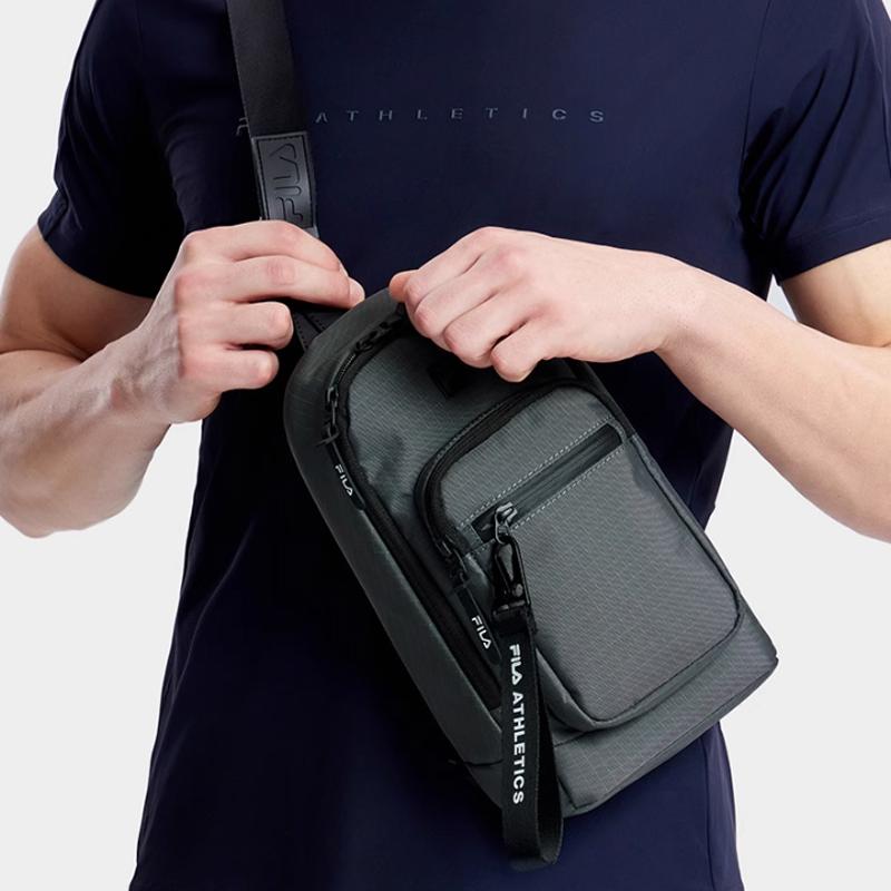 New FILA Fabric Sling Bag Regular Men's Black A13M331105F-BK