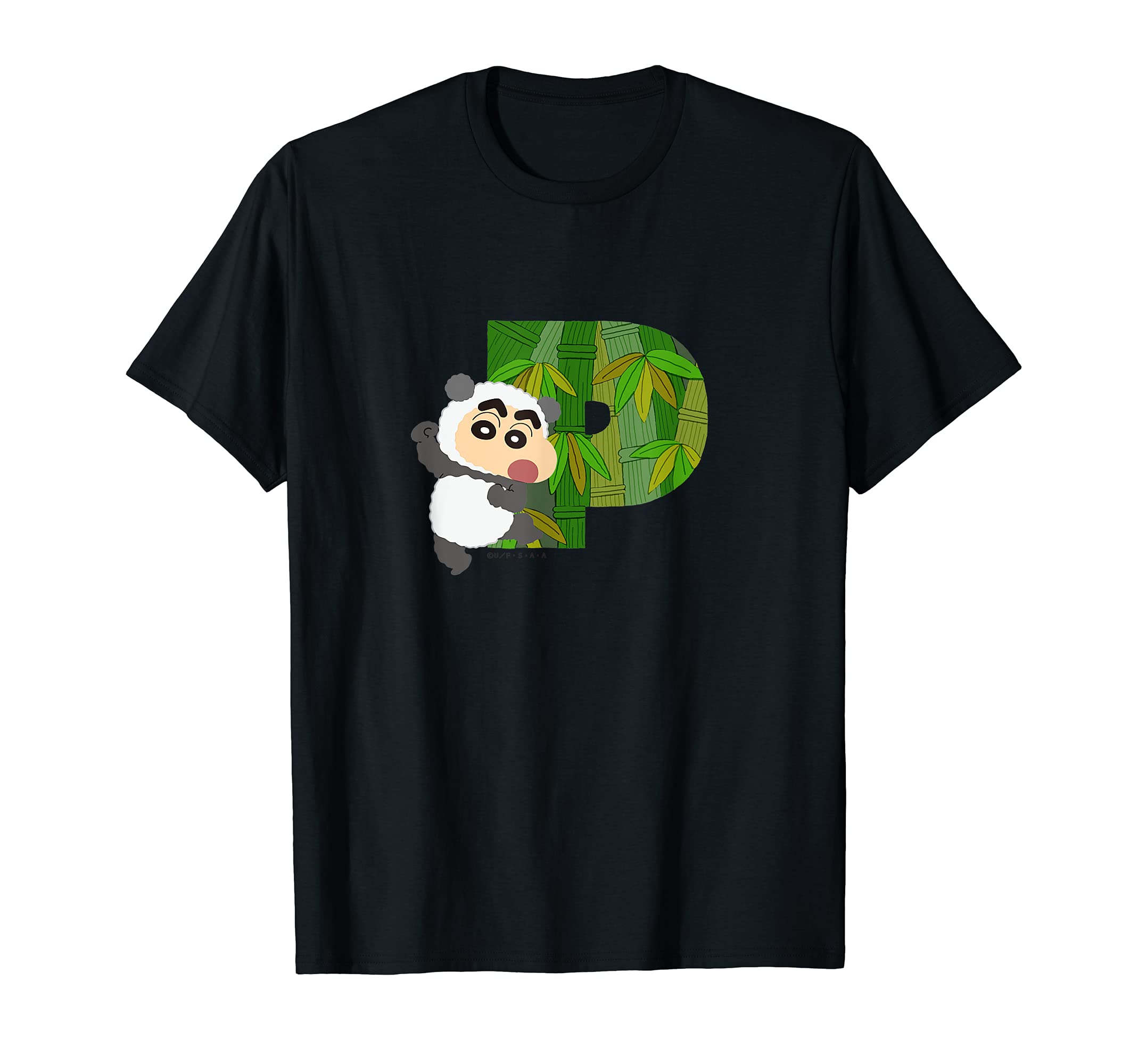 

Crayon STUDY A to Z Shin-chan FUN! FUN! “P” T-shirt чёрный