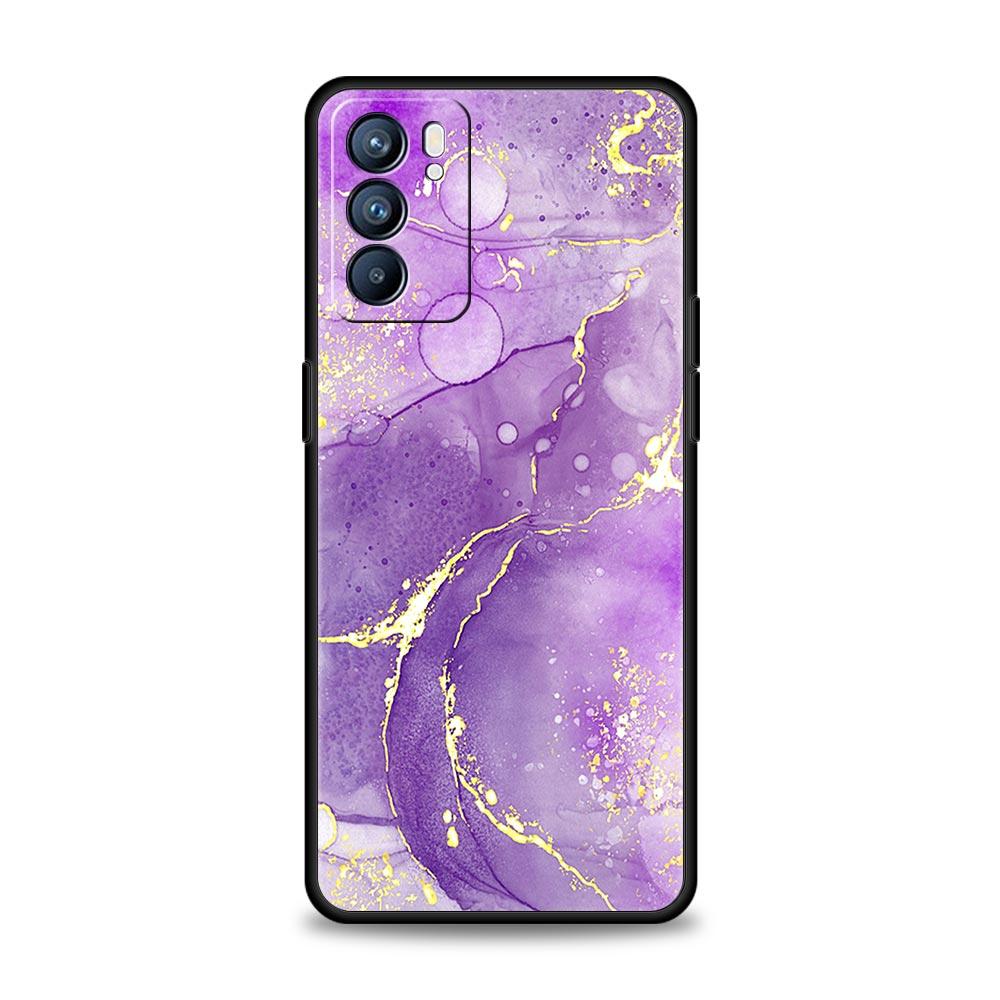 Vintage Marble Phone Case For Oppo Reno 13 12 11 10 7 F Find X5 X6 A98 A80 A79 A78 A57 A54 A31 A17 Pro 5G Soft TPU Cover Fundas