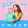 Busy Travel Toy Paint By Sticker For Kids, Screen Free Sticker Book By Number, Resuable Puzzle Sticker Paint Book For Girls Gift