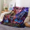 1PC Jujutsu Kaisen Patterned Flannel Blanket Suitable For All Seasons For Home Decor Warmth And Comfort Gifts Holiday Present
