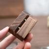 Single Slot Wedding Ring Box Wooden Gift Box Luxury Triangle Shape Box  Jewelry Storage