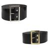 Faux Leathers Santa Belt Wide Waist Belt for Stage Performances Festival Costume