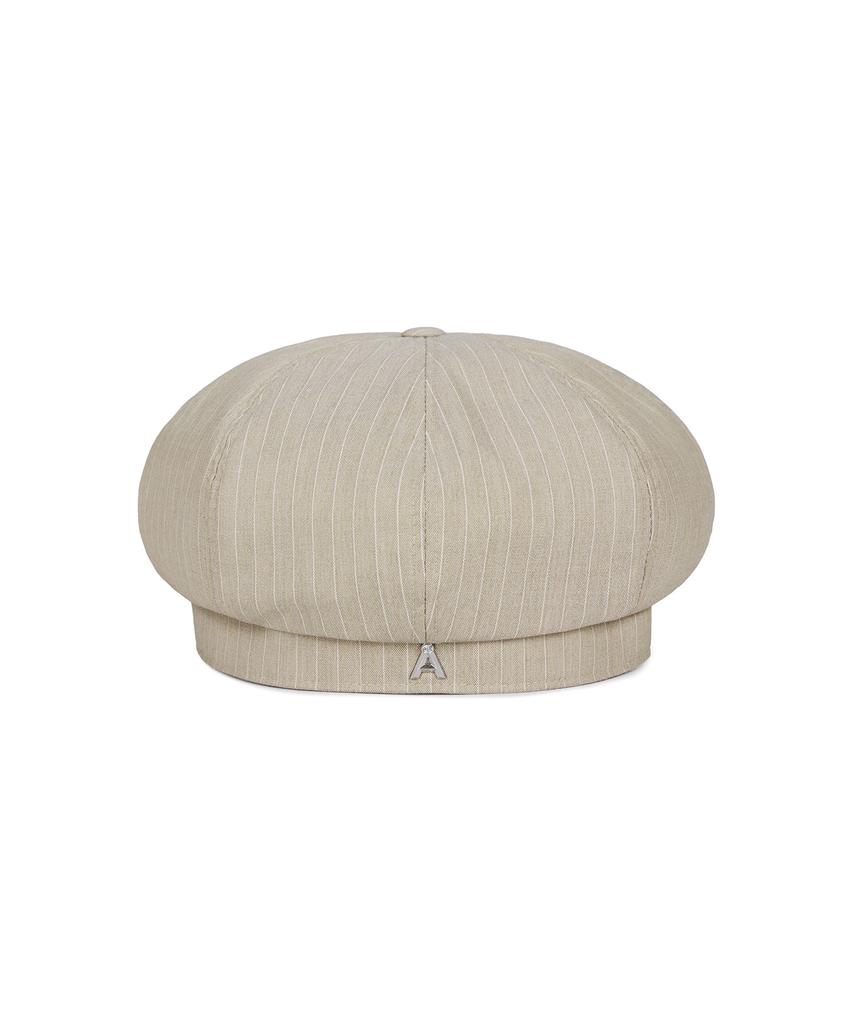 Bajal Va Cubic Studded Octagon Beret Beige