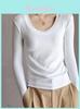 Maglietta a Maniche Lunghe in Modal Traspirante da Donna con Vestibilità Slim e Comfort per l'Autunno Casual