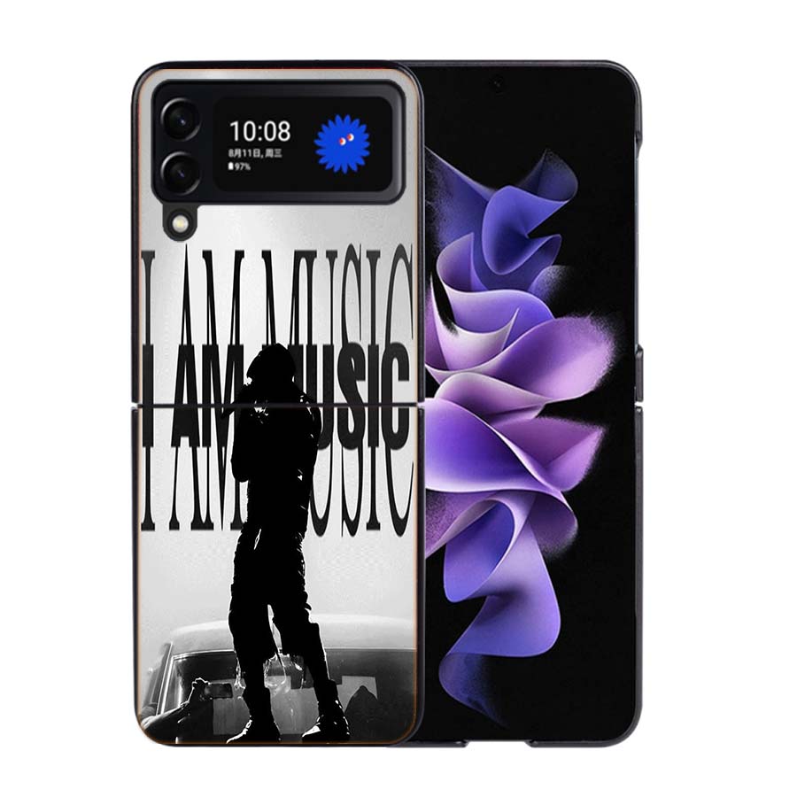 I AM MUSIC P-Playboi Carti Phone Case For Samsung Z Flip 7 6 5G Galaxy Z Flip4 Z Flip5 Z Flip3 Coque Black Hard PC Shell Protect