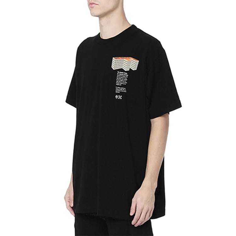 OFF WHITE SS20 T Shirts Men's Crew Neck Moderate Straight Fit OMAA038R201850071088