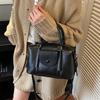 Fashionable Ladies Handbag Small Boston Bag Premium Retro Simple Shoulder Bag PU Material Crossbody Bag Suitable for Daily Commuting Shopping Travel