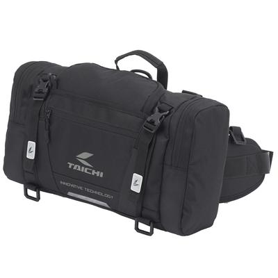 RS TAICHI Motorcycle Body Waist Waist Large Rain Cover Hip Bag RSB291 BLACK Bag, Bag, Pouch, Waterproof, Capacity, Touring, Included, (L)