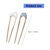2pcs Metal Hair Accessory for Hairstyle Fixes Barrette Chignon Hairpins Long Hair Accessory Hairstyling Accessories