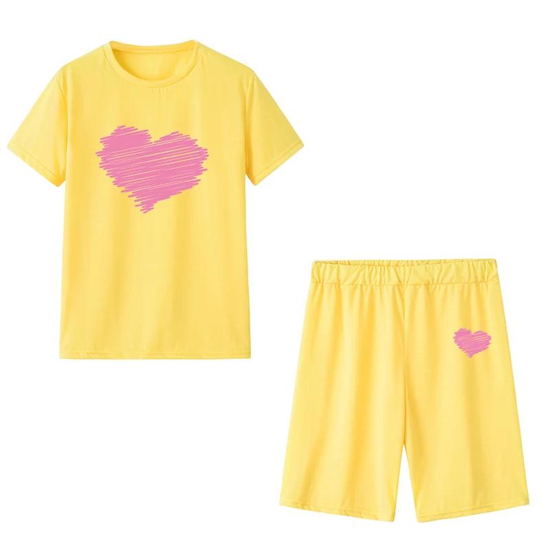 2026 Womens Outfits Fashion Casual Printing Short Sleeve+Shorts Suit Daily T-shirt Tracksuits Summer Daily Short Sets
