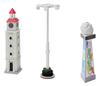 Tommy Tech Diorama Collection Scenery Accessories 120 Station Front Accessories Set Large Clock Tower Large Outdoor Light Large Advertising Tower