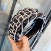 PROLY New Fashion Over Size 6.5CM Wide Side Hairband For Women PU Leather Headband Braided Hair Accessories