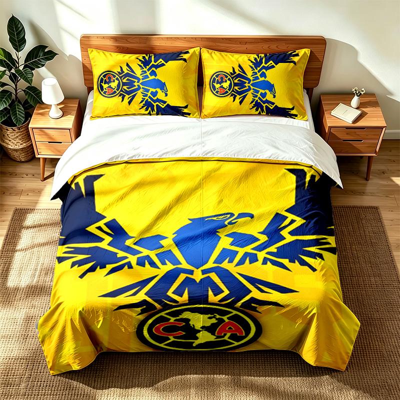Club America (1) 3pc set suitable for master bedrooms soft and comfortable an ideal gift for family and friends Includes one duvet cover and two pillo