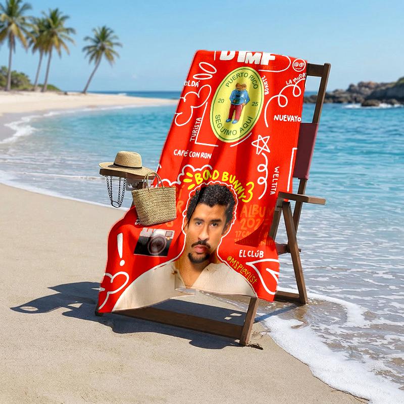 Serviette de plage mode Bbunny: Idéal pour les aventures estivales Doux, absorbant et à séchage rapide, convient pour la natation et le bain
