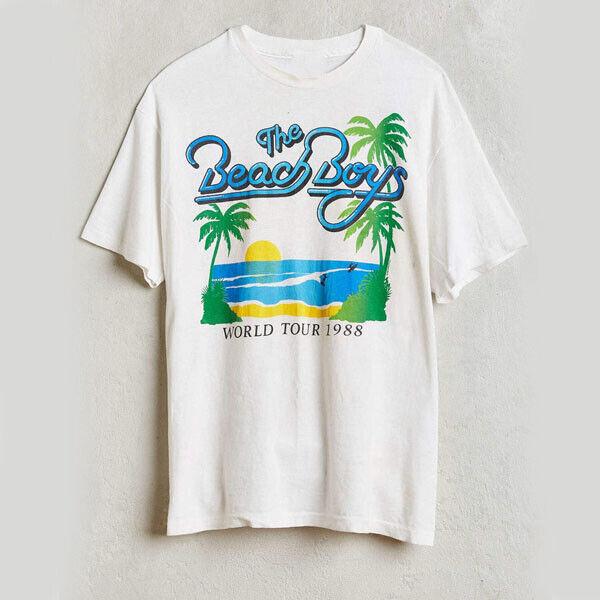 The Beach Boys World Tour Men T-shirt White Unisex All Sizes Unisex T-Shirt