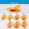 3mm-10mm Sewing Rolled Hemmer Foot Stainless Steel Gold Sewing Machine Presser Foot DIY Crafts Durable Hemming Puller Home