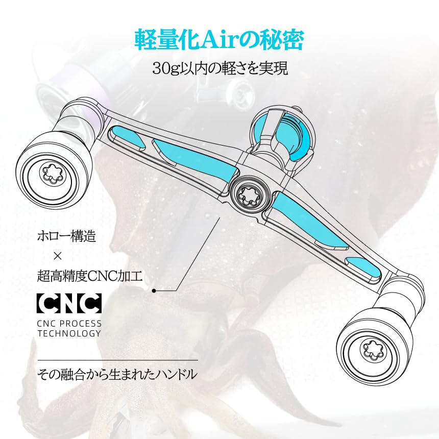 Angelrolle Griff (für Shimano, gunmetal)