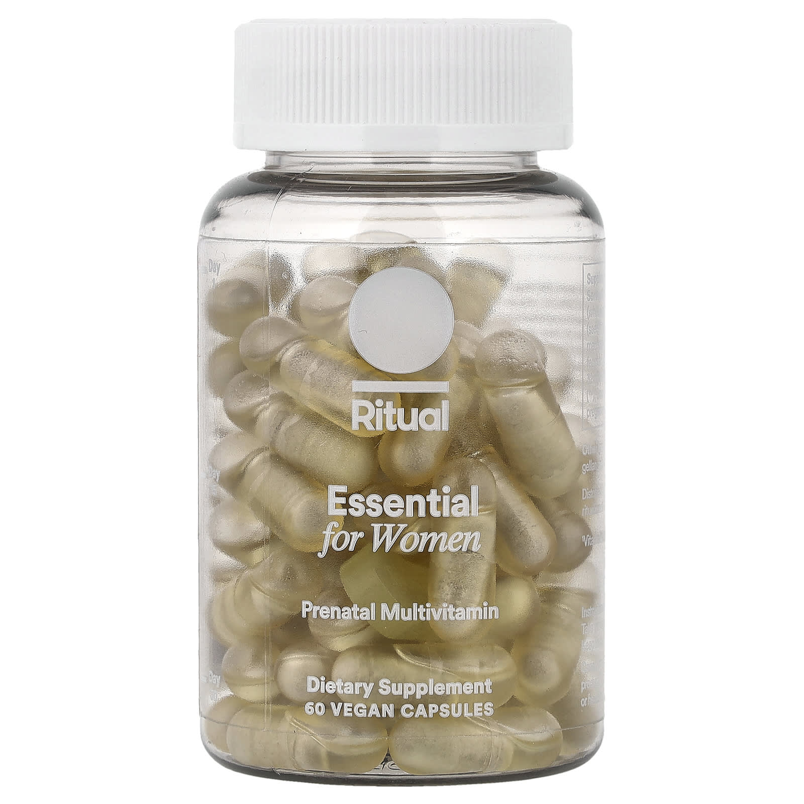 

Ritual, Essentials for Women, Prenatal Multivitamin, Citrus, Veggie Capsules, 60 Capsules