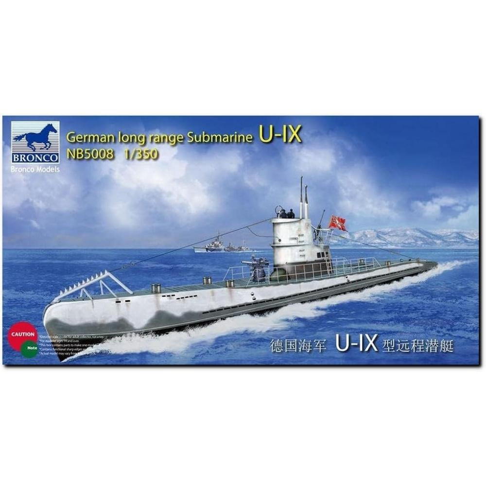 

Bronco Model 1 350 GermAn U BoAt Ix 9 A clAss sUbmArine oceAn clAss Nb5008 plAstic Model Cb5008