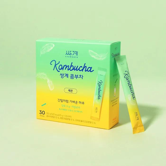 Ssanggye Kombucha 30 Sticks 2 Types to Choose (Lemon Flavor/Plum Flavor)