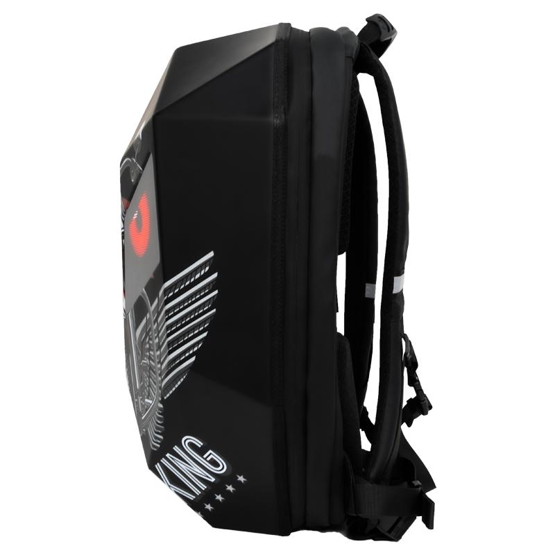 Rider Motorcycle LED Backpack Light Bluetooth School Bag Hardshell Motorcycle Riding Full Helmet Backpacks Rugzak