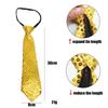 [Xiang Ru] One-touch Necktie, Can Be Put On In 5 Seconds, Plain, Approximately 8cm Wide, for Men, Women, Children, Boys, Girls, Sequined, Sparkly,
