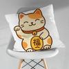 Cartoon Glückskatze Japanisch Verschiedene Größen Quadratische Kissenhülle Für Auto Haus Schlafzimmer Dekor Geburtstag Geschenk