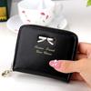 Cute Bowknot PU Leather Card Holder Small Bag Women Wallets