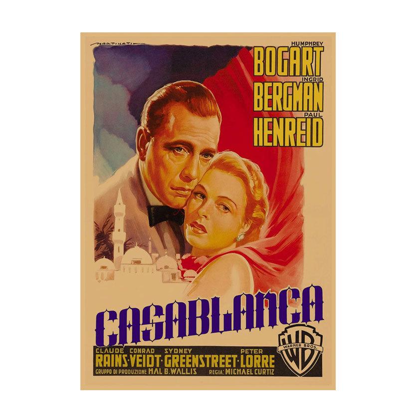 Retro Movie Illustration Poster for Bar, Cafe, or Dormitory Wall Decor