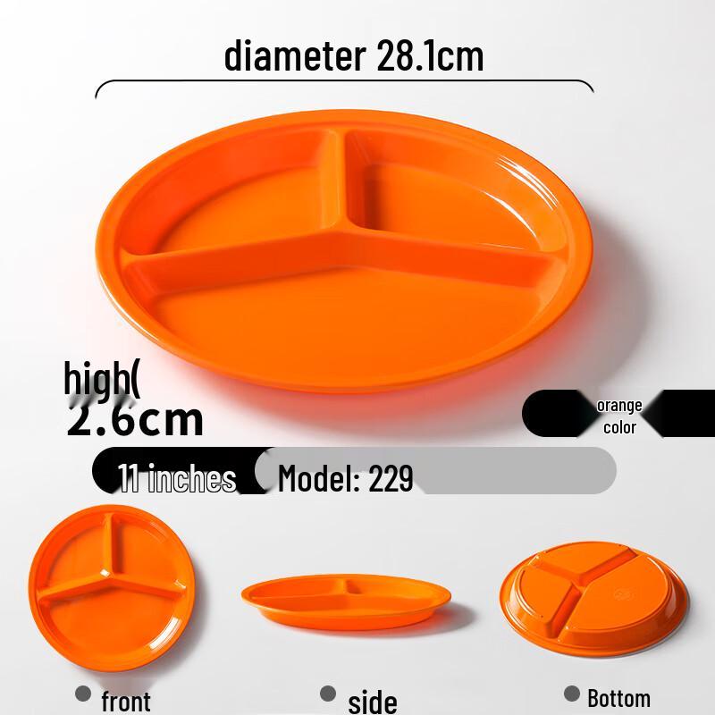 

Melamine Compartment Dinner Plate