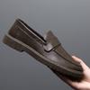 Herrenschuhe Neuer Stil Lässige Lederschuhe Trendige Weiche Leder Slipper Herren Slip-on Leichte Fahrschuhe