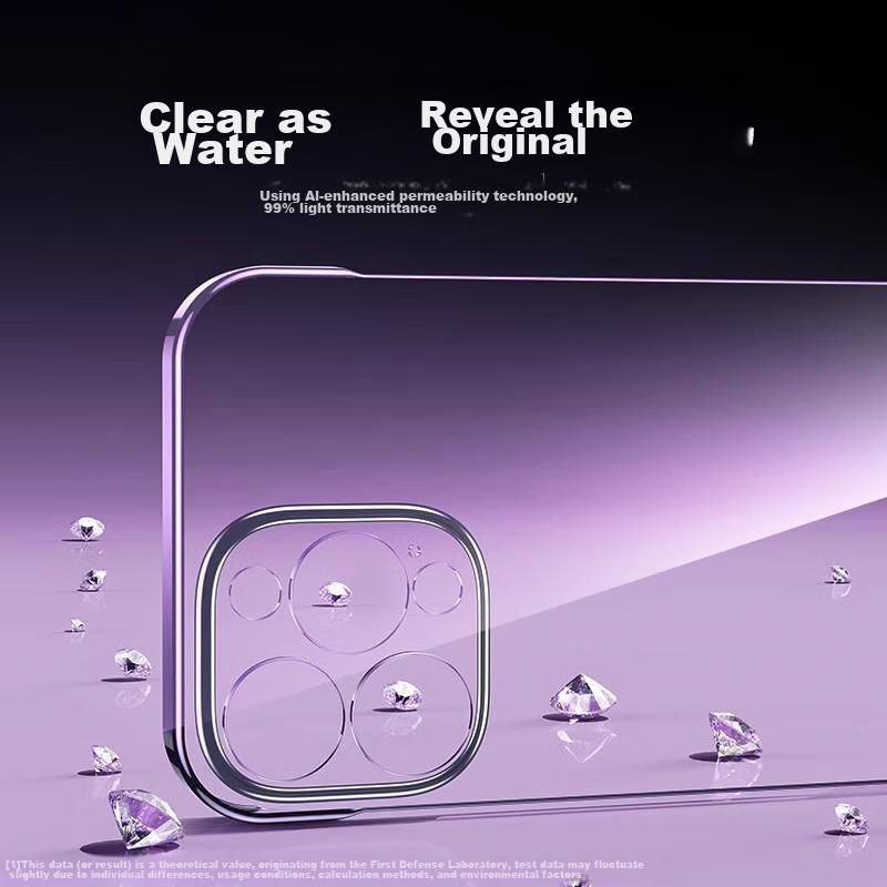 IPhone 14 Pro Max Case, Transparent Borderless Ultra-Thin Shockproof Breathable Premium Hard, Compatible with Apple IPhone 14 Pro Max