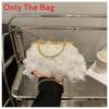 Pu Flower Clutch Handbag With Lock Closure For Evening Party And Daily Use